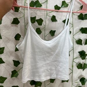 White crop top
